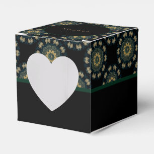 Ballotins Chic Gold & Green Asian Style Heart 2