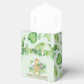 Ballotins Chic Jungle Animaux Verdure Baby shower Merci (Ouvert)