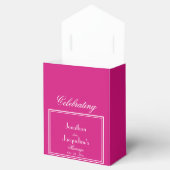 Ballotins Chic magenta moderne nom de script mignon Mariage (Ouvert)