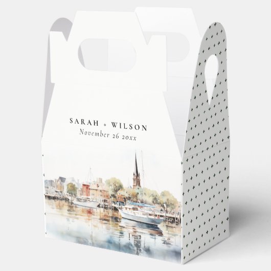 Ballotins Chic Mariage d'aquarelle Annapolis Maryland (Ouvert)