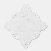 Ballotins Chic Merci Or Blanc Filigree Wedding Favor B (Déplié)