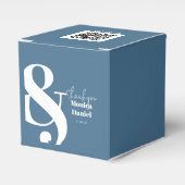 Ballotins Chic minima Pastel Blue boîte cadeau avec style mo (Verso)