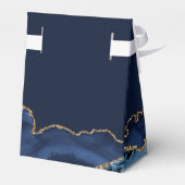 Ballotins Chic Navy Blue Gold Agate Bat mitzvah Fancy Party (Arrière)