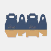 Ballotins Chic Navy et Gold Birthday Merci (Déplié)