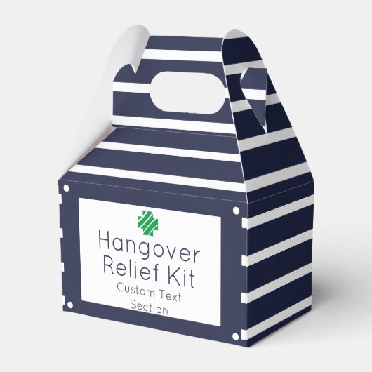 Ballotins Chic Navy et White Hangover Kit Ballotin (Verso)