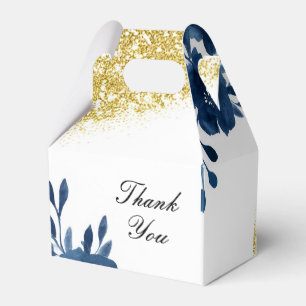 Ballotins Chic Navy Watercolor Flowers Mariage Parties scint