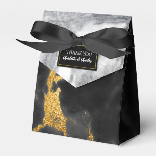 Ballotins Chic noir blanc et Ballotin en marbre or