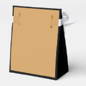 Ballotins Chic noir et or Merci d'anniversaire (Arrière)