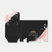 Ballotins Chic Rose Parties scintillant or Couronne Quincean (Déplié)