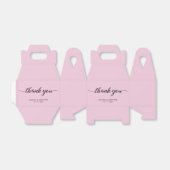 Ballotins Chic.Rose Remerciements Écrits Mariage (Déplié)