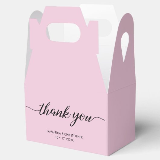 Ballotins Chic.Rose Remerciements Écrits Mariage (Ouvert)