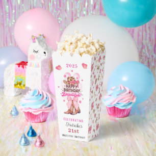 Ballotins Chic Rose Western Cowgirl Joyeux Anniversaire Bell