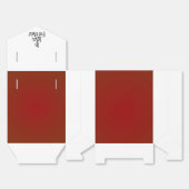 Ballotins Chic rouge et blanc>Boîte de mariage de préférence (Déplié)