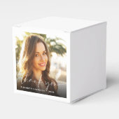 Ballotins Chic Script Photo Overlay Merci de graduation (Verso)
