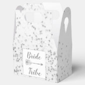 Ballotins Chic Silver Confetti Bride Ballotin de tribu (Ouvert)