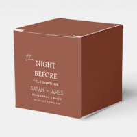 Chic Terracotta la nuit avant le dîner de répétiti