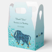 Ballotins Chic Turquoise Parties scintillant Bleu Or Taurus (Ouvert)