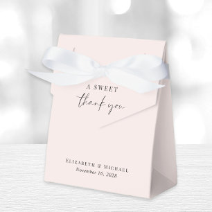Ballotins Chic Un Doux Merci Mariage Rose