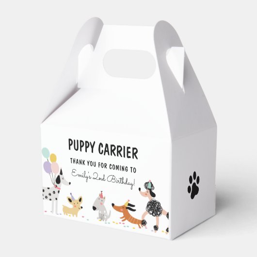 Ballotins Chien Anniversaire Chiot Pawty Animaux Chiot Trans (Arrière)