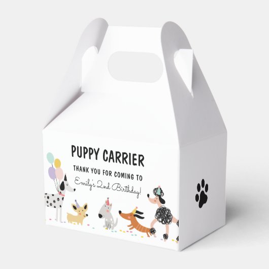 Ballotins Chien Anniversaire Chiot Pawty Animaux Chiot Trans (Verso)