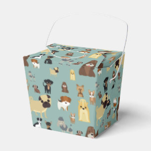 Ballotins chien arrière - plan turquoise motif