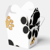 Ballotins Chien canin noir et tan empreinte de patte blanc (Ouvert)