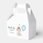 Ballotins Chien Chien bleu Merci fête d'anniversaire (Verso)