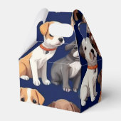 Ballotins Chien Chien Chien bleu de la marine Design Motif (Arrière)