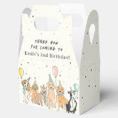 Ballotins Chien chiot Merci d'anniversaire (Ouvert)