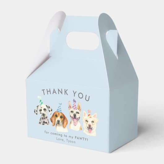Ballotins Chien chiot pawty Anniversaire Merci (Verso)