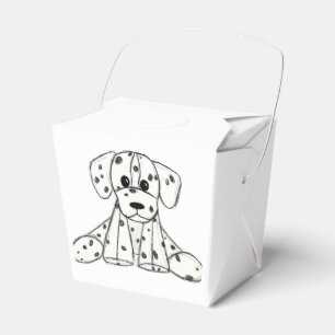Ballotins Chien en dalmate dessin simple noir