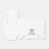 Ballotins Chien en dalmate dessin simple noir (Déplié)