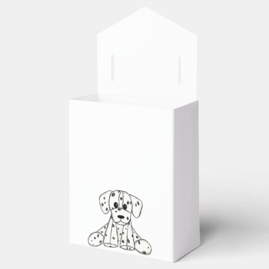 Ballotins Chien en dalmate dessin simple noir (Ouvert)