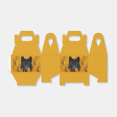 Ballotins Chien noir aux yeux d'or étonnants (Déplié)