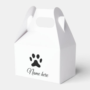 Ballotins Chien patte noir animal ajouter nom texte animal p
