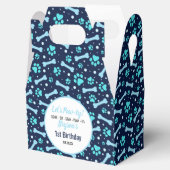 Ballotins Chien Personnalisé Anniversaire Bleu Empreinte de  (Ouvert)