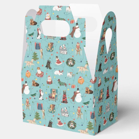 Ballotins Chiens de Fêtes en Motif de pulls de Noël (Ouvert)