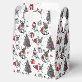 Ballotins Chiens de Noël dans le dessin de style livre d'art (Ouvert)