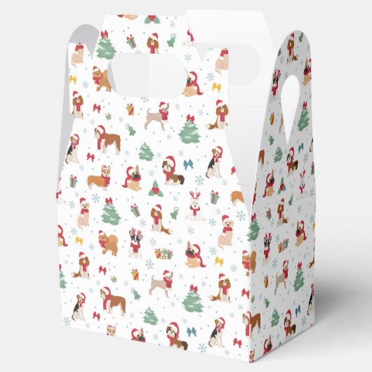 Ballotins Chiens de Noël en accessoires de vacances (Ouvert)