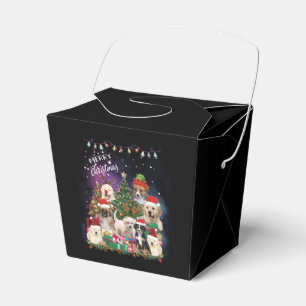 Ballotins Chiens Joyeux Noël Lumière