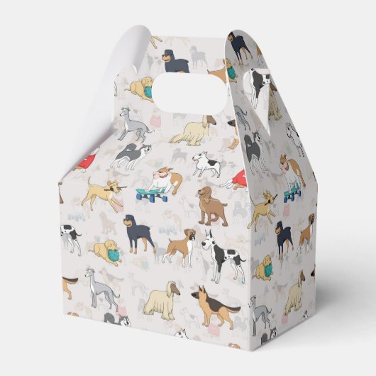 Ballotins Chiens mignons Design Motif Blanc (Arrière)