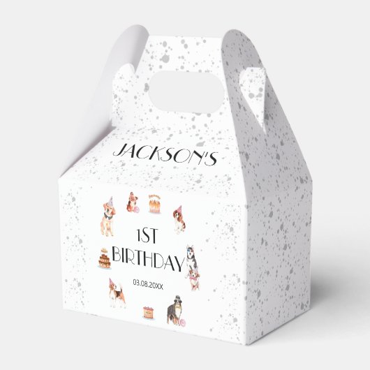 Ballotins Chiens mignons Paw Party Anniversaire Gable (Verso)