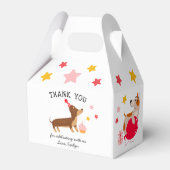 Ballotins Chiens roses d'anniversaire mignons (Verso)