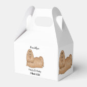 Ballotins Chih tzu long cheveux dessin de chien (Arrière)