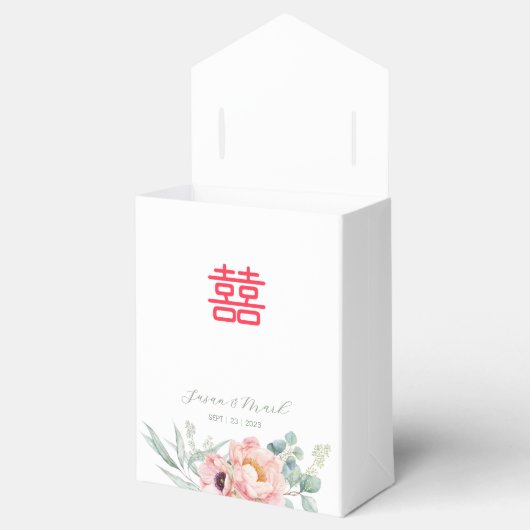 Ballotins Chine Double Mariage Merci (Ouvert)