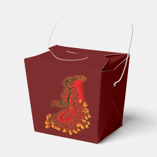 Ballotins Chine Dragon rouge et or design (Verso)
