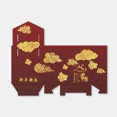 Ballotins Chinese New Year Horse 2026 Gold Clouds TFB (Déplié)