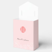 Ballotins Chinois Aquarelle Peonies Mariage Favor Box (Ouvert)