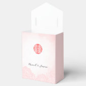 Ballotins Chinois Aquarelle Peonies Mariage Favor Box (Ouvert)