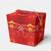 Ballotins Chinois personnalisé Nouvel An Rouge noeud à retir (Arrière)